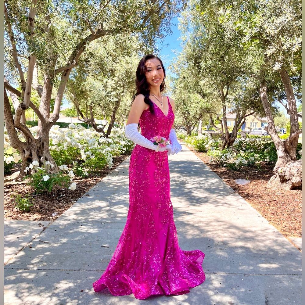 Hot Pink Prom Dress